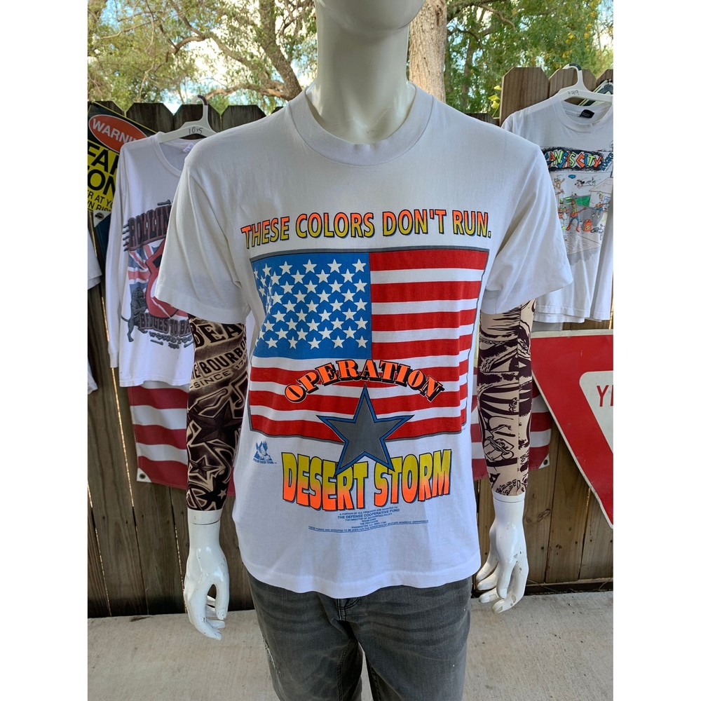 Vintage 90s Operation Desert Storm these Colors Don’t Run ! T-shirt Size L